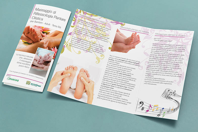 Depliant Massaggi riflessologia plantare e olistica
