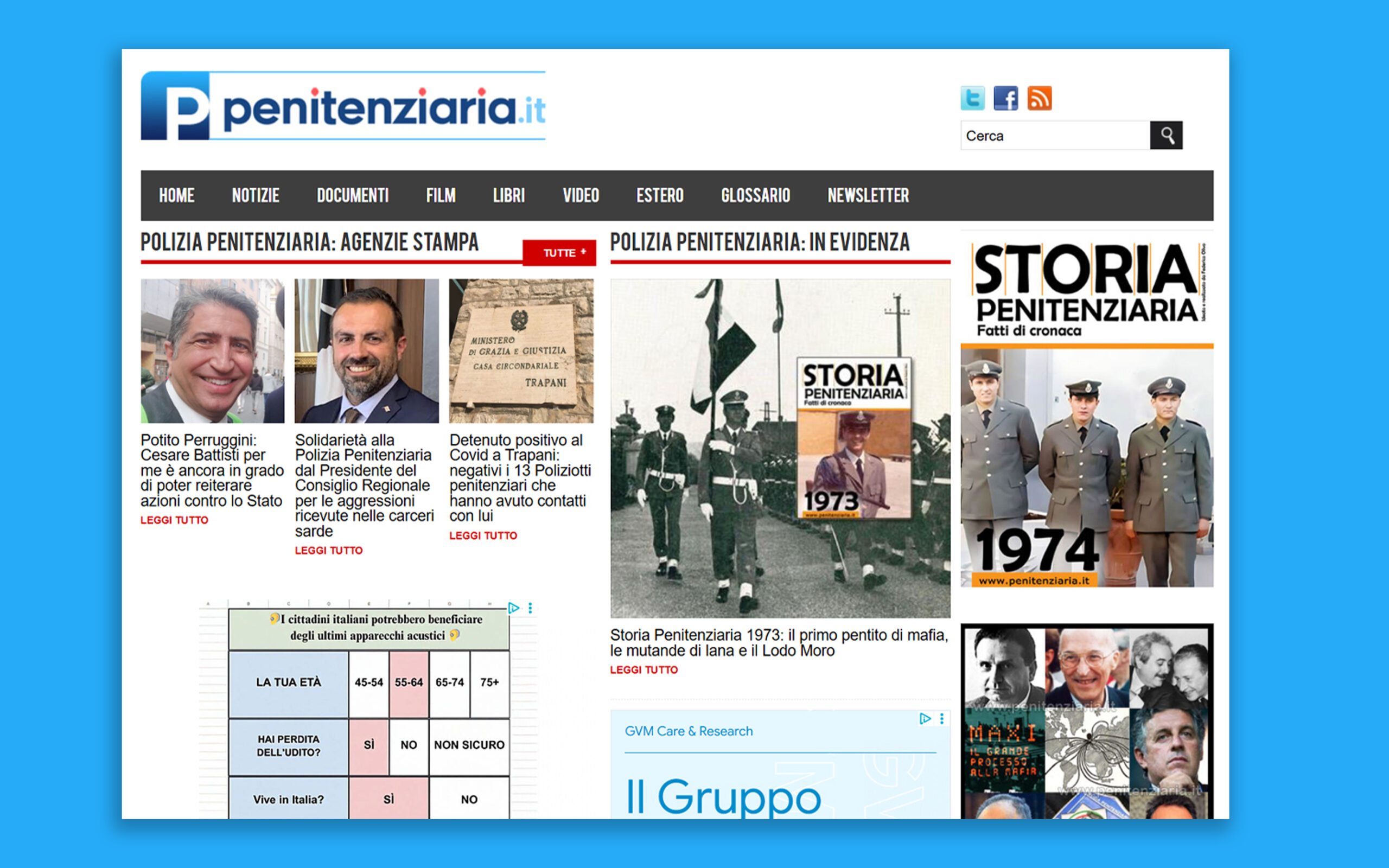 Sito web Penitenziaria